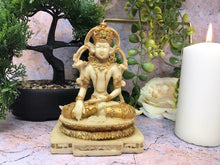 Laden Sie das Bild in den Galerie-Viewer, Meditating Buddha Ornament Feng Shui Antique Effect Lotus Statue Figurine-OsirisTradingUK
