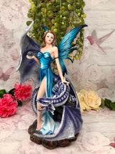 Load image into Gallery viewer, Large Fairy and Dragon Companion Sculpture Statue Mythical Creatures Figure Gift-OsirisTradingUK
