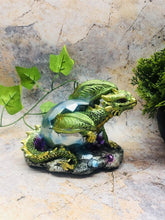 Charger l&#39;image dans la galerie, Green Dragon Hatchling Figurine Fantasy Art Collection Mythical Sculpture-OsirisTradingUK
