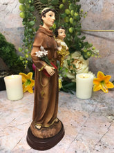 Load image into Gallery viewer, St Anthony with Baby Jesus Statue Religious Ornament Sculpture Catholic Figure
