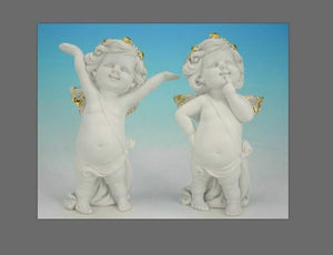 Pair of Guardian Angel Figurine Cherubs Statue Ornament Sculpture Gift-Collectables:Fantasy, Myth & Magic:Mythical Creatures:Angels-OsirisTradingUK