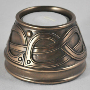 Bougeoir celtique en bronze, ornement d'autel, décor de druide païen wiccan 