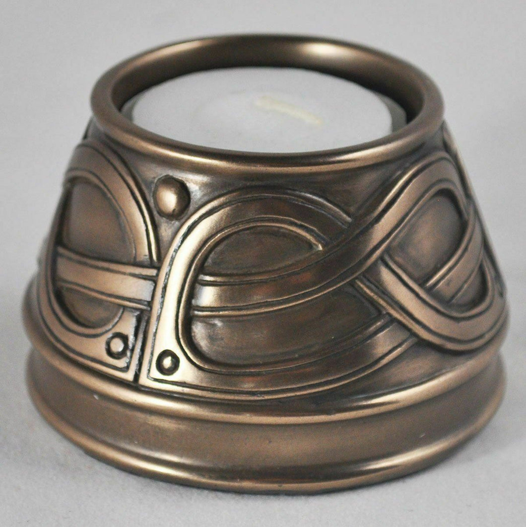 Bronze Celtic Candle Holder Altar Ornament Wiccan Pagan Druid Decor