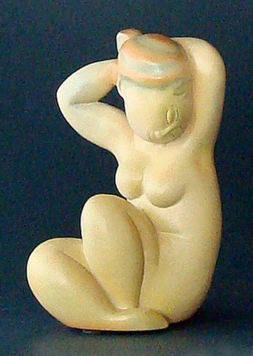 Caryatid Figure Seated Abstract Woman Sculpture Modigliani Museum Reproduction-OsirisTradingUK