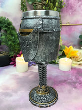 Load image into Gallery viewer, Knight Helmet Goblet Templar Chalice Crusader Gothic Decor Medieval Style-OsirisTradingUK
