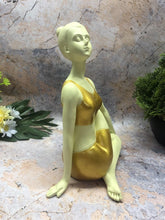 Load image into Gallery viewer, Yoga Pose Sculpture Figurine Statue Ornament Meditation Ardha Matsyendrasana
