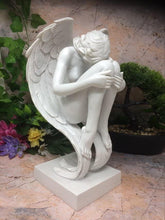 Load image into Gallery viewer, Memorial Graveside Peaceful Angel Praying Sculpture Grave Garden Ornament-OsirisTradingUK
