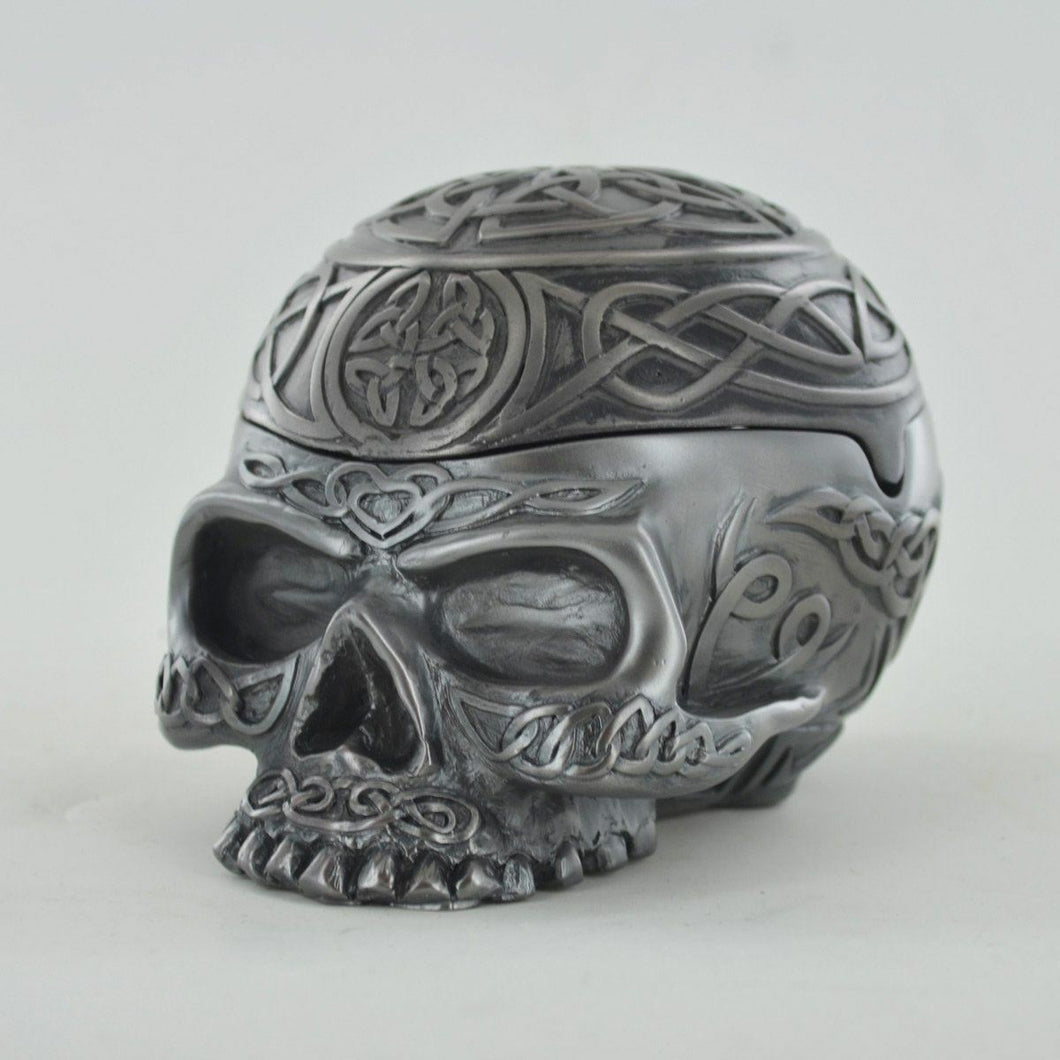Wiccan Style Skull Stash Box Skull Ornaments Gothic Gifts Pagan Decor