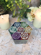Load image into Gallery viewer, Soapstone Multicoloured Chakra Box Secret Altar Decoration Home Ornament-OsirisTradingUK
