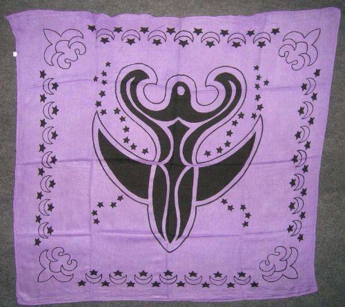 Crescent Moon Goddess Altar Tarot Cloth Wicca Pagan-OsirisTradingUK