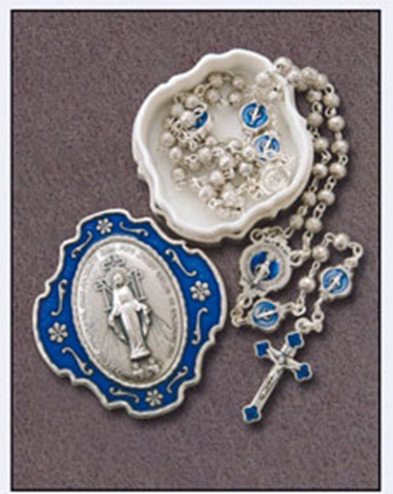 Miraculous Rosary Beads with Beautiful Matching Rosary Box Ideal Catholic Gift