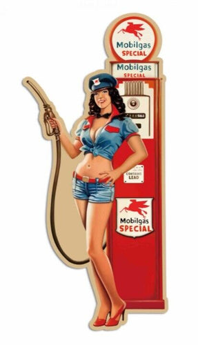 Pin Up Girls Retro Lady Vintage Style Metal Sign Plaque Man Cave Shed Bar Pub-OsirisTradingUK