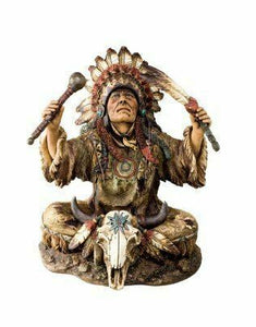 Realistic Effect Shaman Figurine Statue Ornament Sculpture Native American