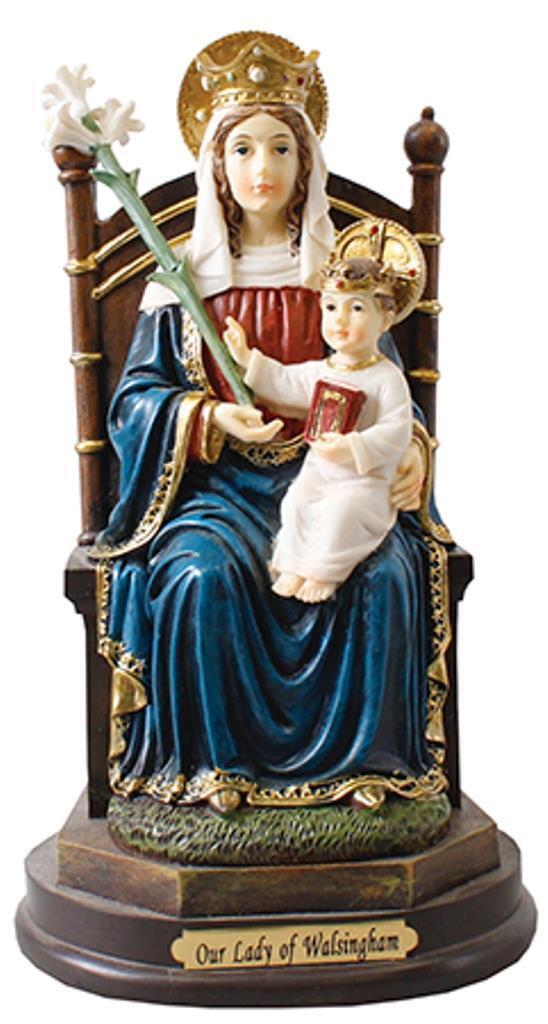 Our Lady of Walsingham Statue Figure Virgin Mary Sculpture Figurine