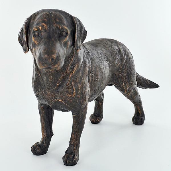 Statue de sculpture de labrador effet bronze, idée cadeau pour amoureux des chiens, ornement