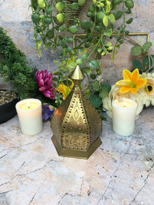 Moroccan Style Metal Lantern LED Tea Light Candle Holders Gifts-OsirisTradingUK