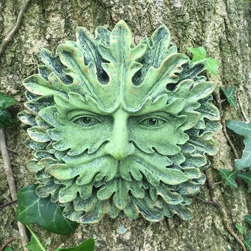 Green Man Wall Plaque Boxed Pagan Wiccan-OsirisTradingUK