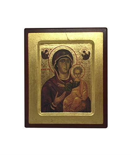 Virgin Mary and Baby Jesus Hanging Icon Style Religious Wall Plaque Decor-OsirisTradingUK