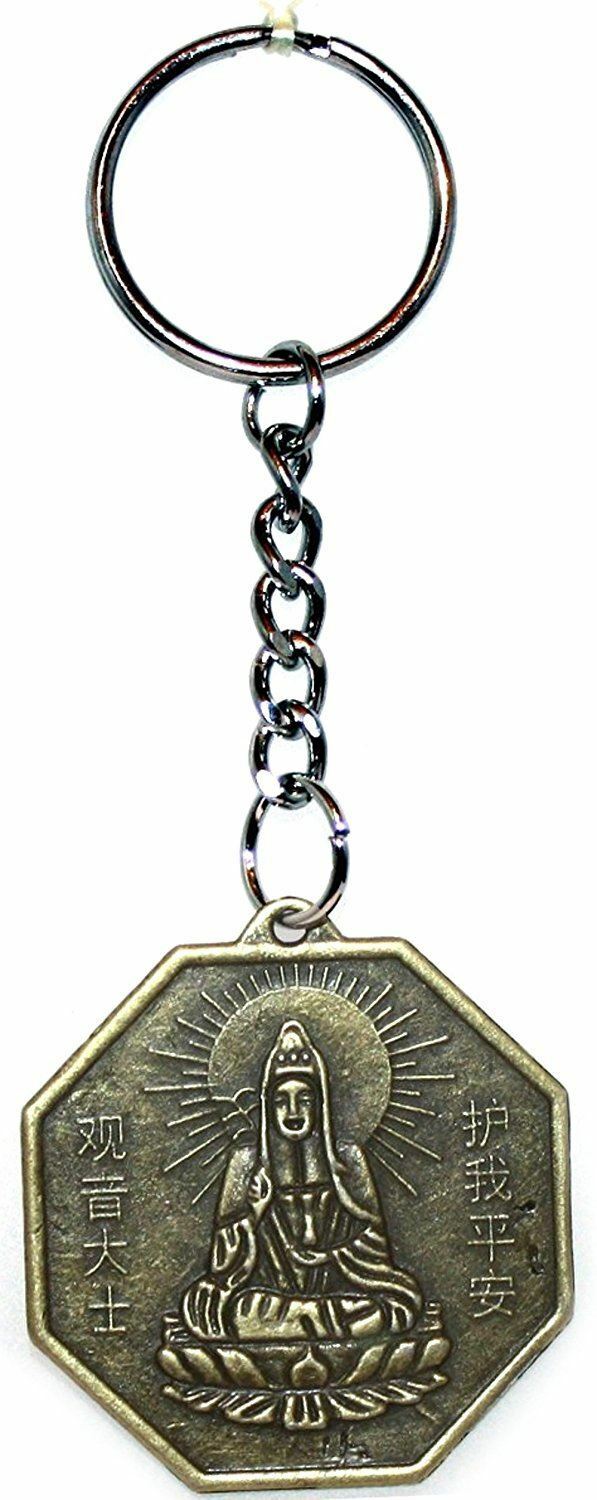 Lucky Chinese Bagua Coin Keyring 35 mm-OsirisTradingUK