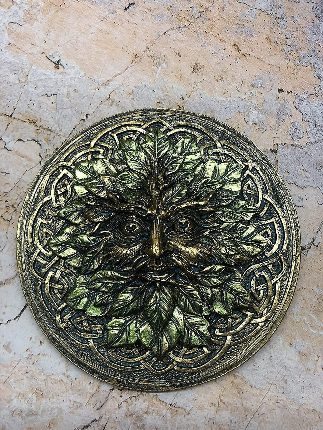 Green Man Incense Burner Wiccan Altar Ornament Pagan Sculpture-OsirisTradingUK