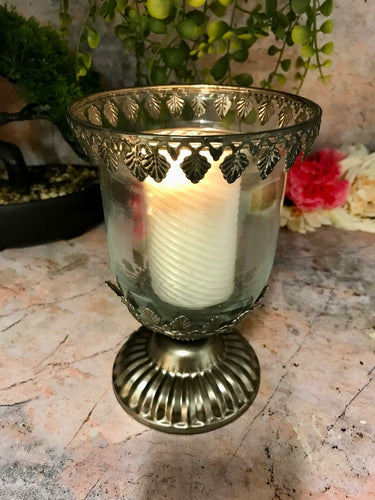 Moroccan Candle Glass Tealight Holder Seasonal Decor Ornament Lantern-OsirisTradingUK
