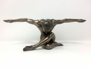 Bronze Nude Male Statue Art Sculpture Figurine
