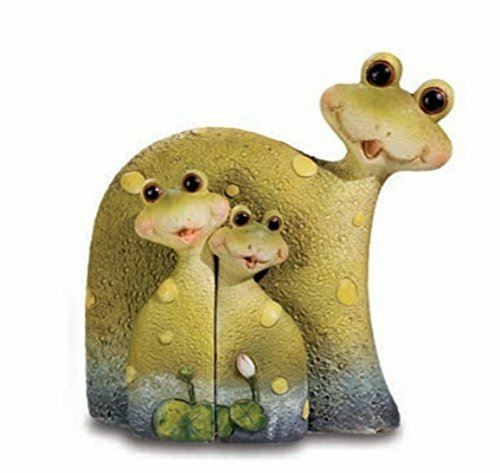 Novelty Comical Green Frog Family Figurine Ornament
