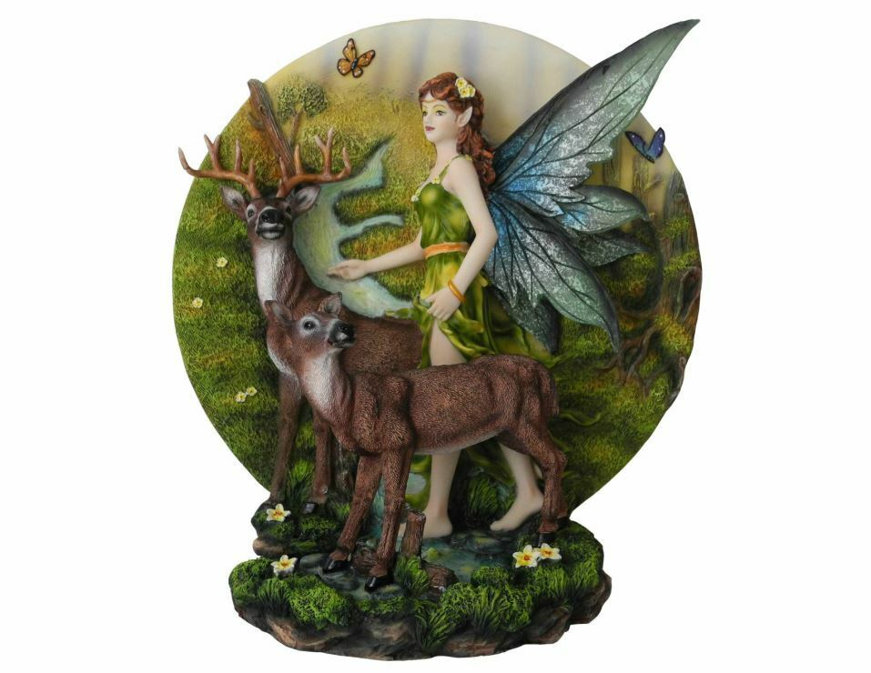 Large Fairy and Woodland Companions Sculpture Statue Mythical Creatures Ornament-OsirisTradingUK