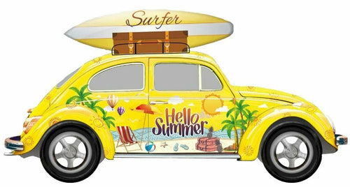 Vintage Metal 3D Sign Beach Surf Summer Vacation Car Man Cave Wall Plaque-OsirisTradingUK