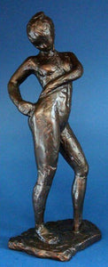 Large Bronze Effect Museum Reproduction Degas Figurine Naked Dancer Sculpture