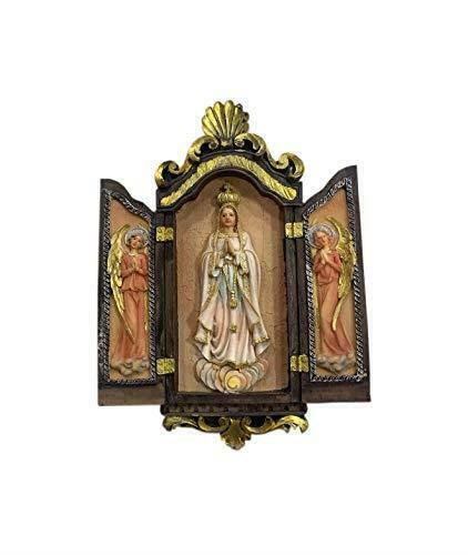 Blessed Virgin Mary Our Lady of Fatima Wall Plaque Ornament Decor
