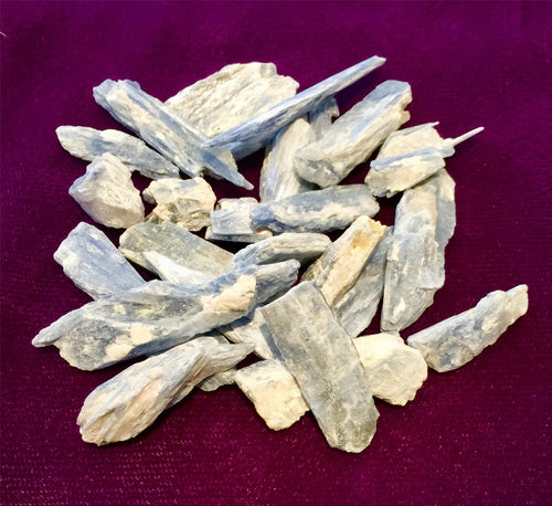 Kyanite Blue Crystal Rough Natural Chunks Chips Blades 50 g-OsirisTradingUK