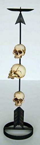 Novelty Skulls Gothic Style Horror Candle Holder 49 cm-OsirisTradingUK