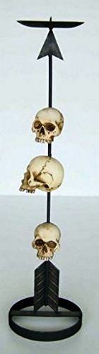 Novelty Skulls Gothic Style Horror Candle Holder 49 cm