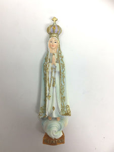 Glow in the Dark Blessed Virgin Mary Our Lady of Fatima Statue Luminous