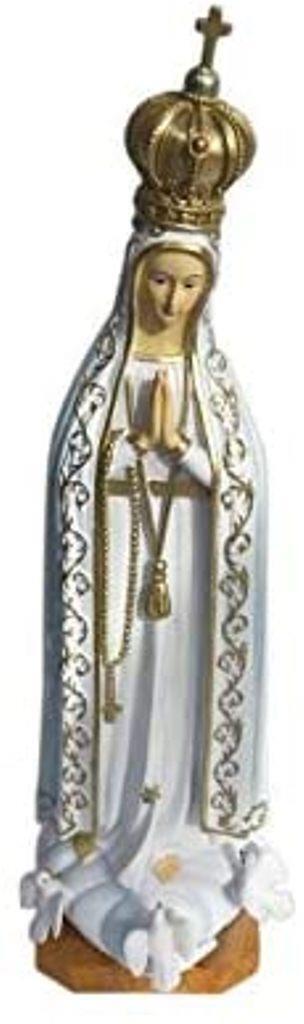 Blessed Virgin Mary Our Lady Fatima Statue Ornament Figurine Religious Sculpture
