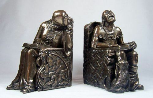 Pair Large Funny Medieval Bookends By Design Clinic