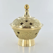 Charger l&#39;image dans la galerie, Brass Plated Incense Burner Spiritual Altar Home Decoration Space Clearing-OsirisTradingUK
