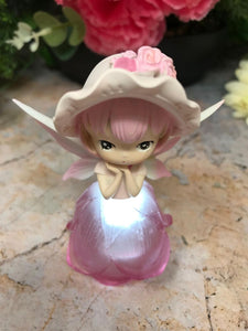 Adorable Angel Baby Girl with Led Light Pink Figurine Fantasy Fairy Collection-OsirisTradingUK