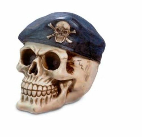 Military Skull Sculpture Figurine Gothic Horror Ornament Decoration Gift-OsirisTradingUK