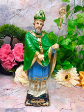 Load image into Gallery viewer, Saint Patrick Irish Figurine Resin Catholic Statue Religious Sculpture
