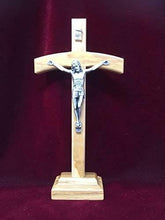 Load image into Gallery viewer, Olive Wood Crucifix Metal Corpus Christi Jesus Christ Cross Religious-OsirisTradingUK
