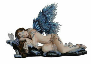 Large Winter Fairy Sculpture Statue Mythical Creatures Figure Gift Ornament-OsirisTradingUK