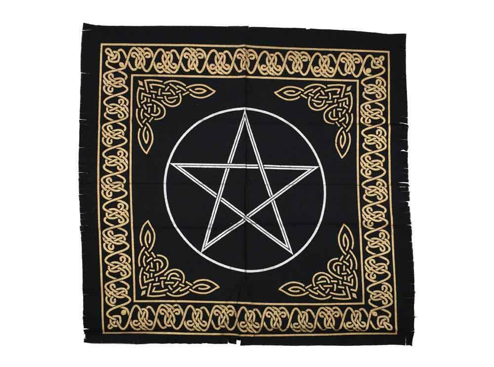 Pentagram Altar Tarot Cloth Pagan Wiccan Table Cover Pentacle