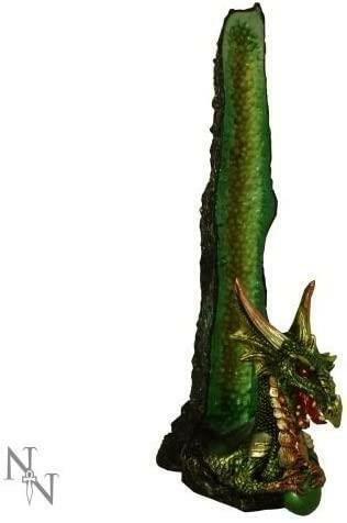 Alator Giftware Incense Holder Emerald Stalagmite Dragon Sculpture