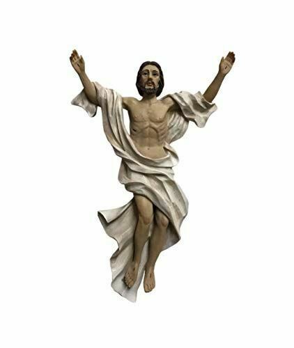 Risen Jesus Christ Resin Plaque Religious Wall Ornament Easter for Home