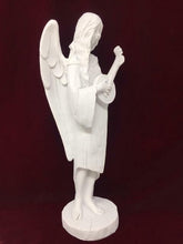 Load image into Gallery viewer, Guardian Playing Musical Instrument Angel Figurine Cherub Statue Sculpture-Collectables:Fantasy, Myth &amp; Magic:Mythical Creatures:Angels-OsirisTradingUK
