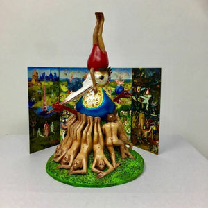 Bird in Blue Egg Museum Reproduction Sculpture Hieronymus Bosch Statue