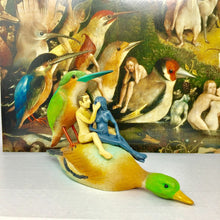 Load image into Gallery viewer, Couple on a Duck Museum Reproduction Sculpture Hieronymus Bosch Statue
