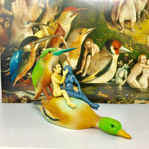 Couple on a Duck Museum Reproduction Sculpture Hieronymus Bosch Statue